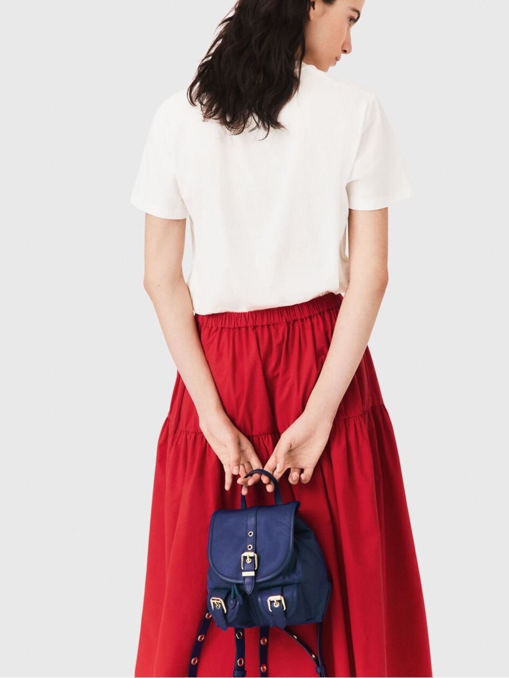 MAJE Long Gathered Skirt | FR 38 | US 6 - Picture 2 of 16